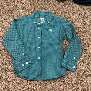 Cinch boys size 2t nice button down shirt VGC